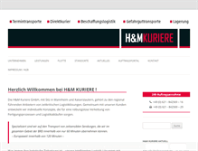 Tablet Screenshot of hm-kuriere.de